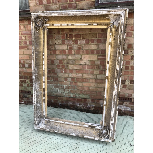 25 - Victorian Gold Gilt picture frame in need of restoration 124cm x 176cm