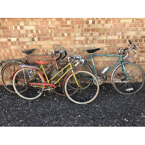 75 - Three vintage racing cycles. One Dawes, one 'Coventry Eagle & one other