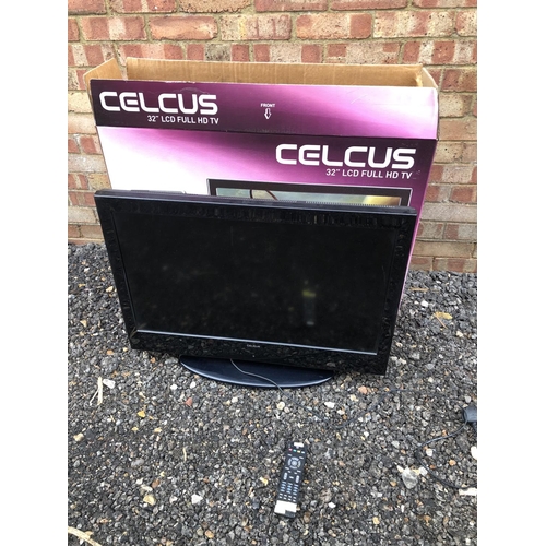 168 - A celcus 32 inch Tv with box
