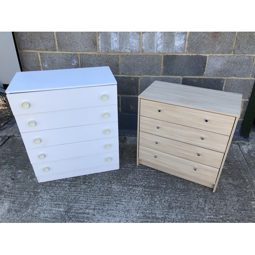 27 - A Pair of modern bedroom chests of drawers