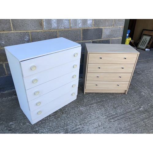 27 - A Pair of modern bedroom chests of drawers