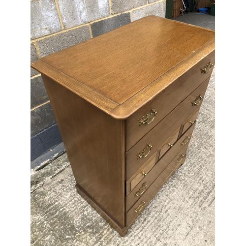59 - Ao oak chest of 7 drawers by stagg furniture 83x49x109