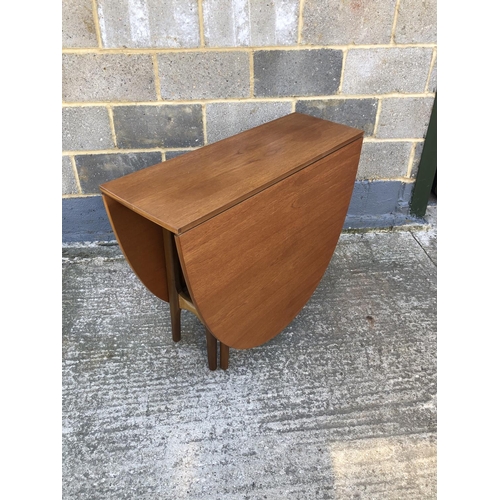 9 - A 1970's Teak dropleaf table 98 x 167 x 75h