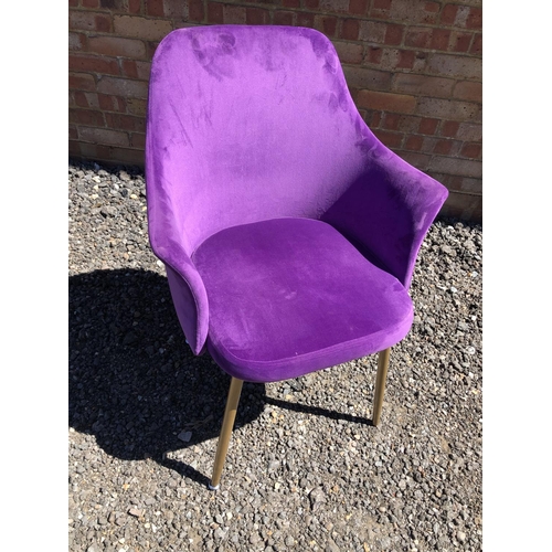 156 - A modern purple bedroom chair