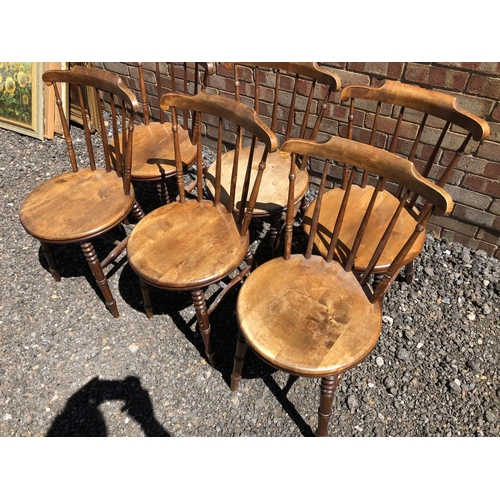 167 - A set of six Swedish Stickback chairs