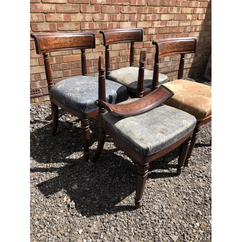 169 - A set of four Victorian Mahogany chairs (1 AF)