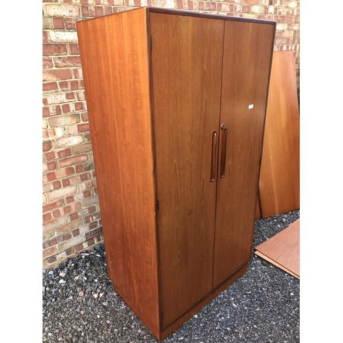 178 - A gplan teak fresco double wardrobe