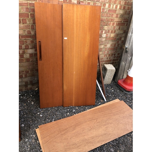 179 - A gplan fresco teak triple wardrobe (currently disassembled main Image is a stock photo)