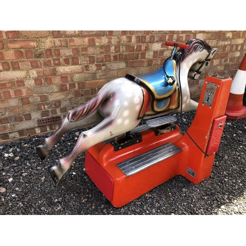 90 - A vintage electric ride on horse ride manufactured by RGM, now converted to operate without coin fun... 