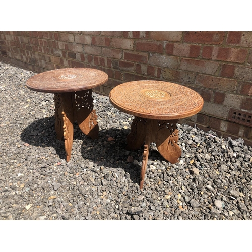 98 - Two small carved occasional tables