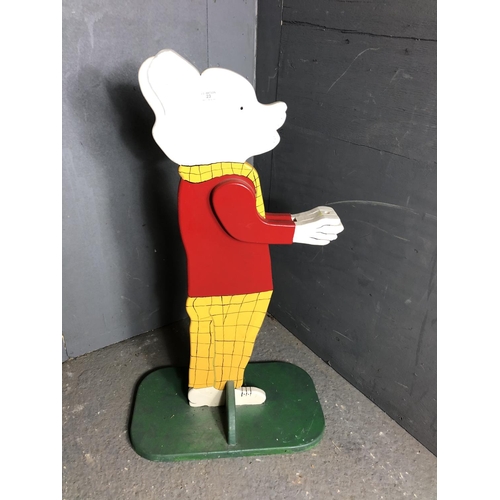 23 - A painted Rupert bear upstand