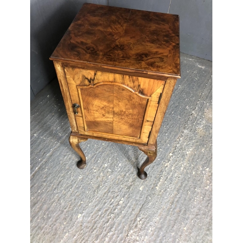 50 - A single walnut bedside