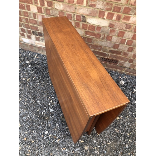 201 - A mid century teak drop leaf table