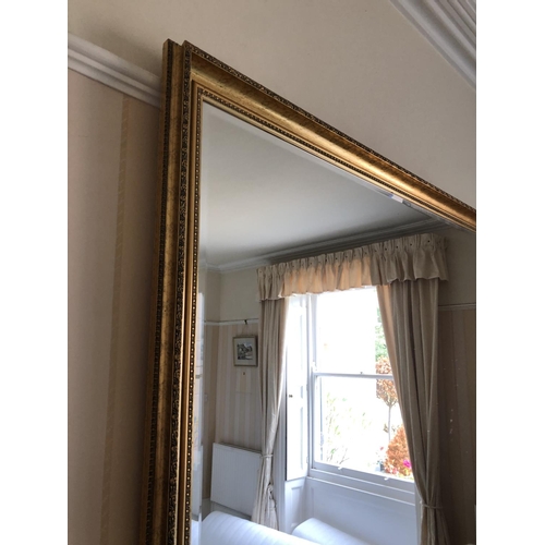 233 - A large gold gilt framed overmantle mirror 123x100