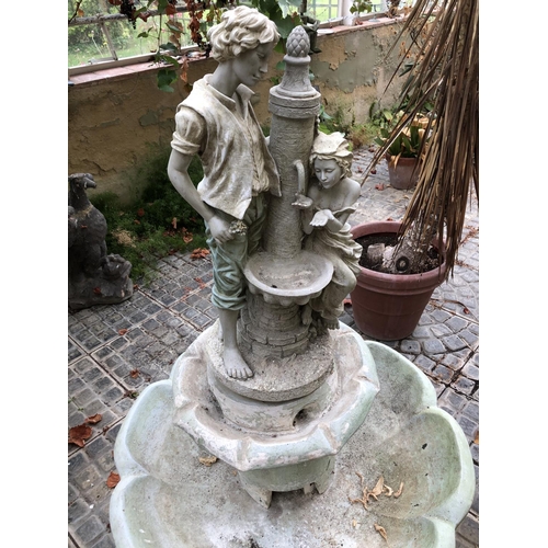 269 - A resin three tier water feature