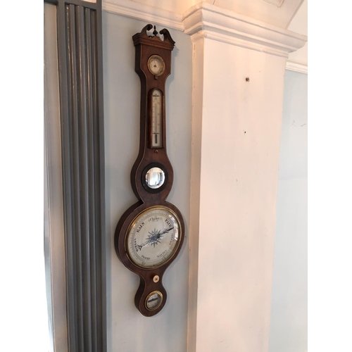 272 - A Victorian mahogany barometer by Fawn & Schuler