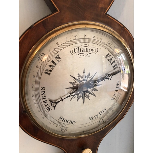 272 - A Victorian mahogany barometer by Fawn & Schuler