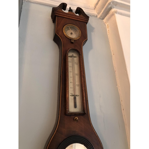 272 - A Victorian mahogany barometer by Fawn & Schuler