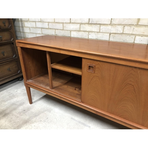 11 - A mid century Danish teak sideboard designed by H W Klein for Bramin 223x45x80