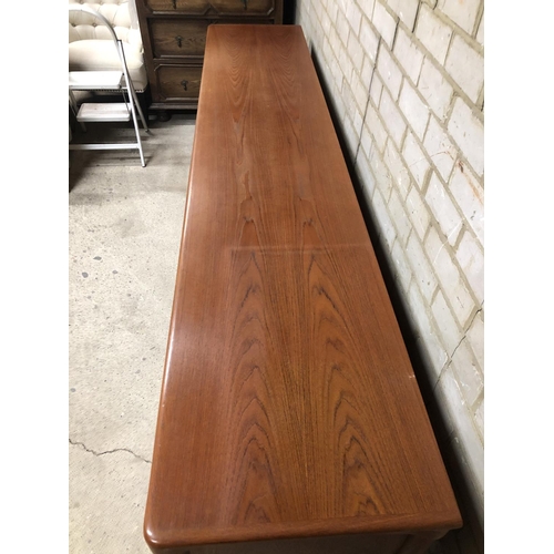 11 - A mid century Danish teak sideboard designed by H W Klein for Bramin 223x45x80