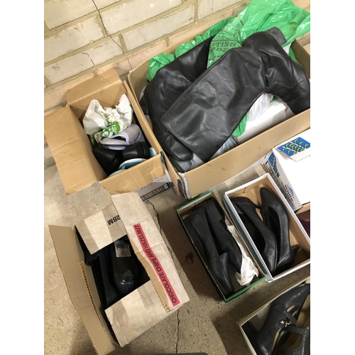 45 - A large quantity of ladies shoes (some boxed)