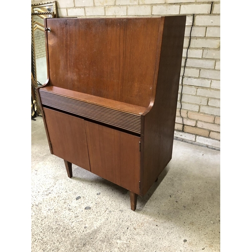 79 - A Danish style teak writing bureau 77x40x110