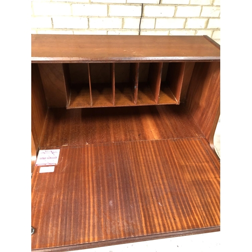 79 - A Danish style teak writing bureau 77x40x110