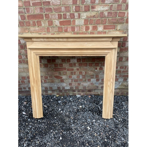 117 - A solid pine fire surround 134x121