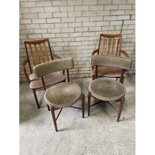 179 - Four assorted g Plan dining chairs