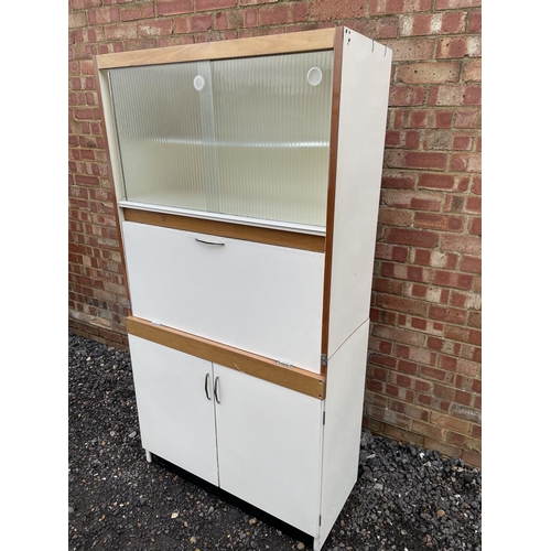 192 - A 1950's white painted kitchen cupboard