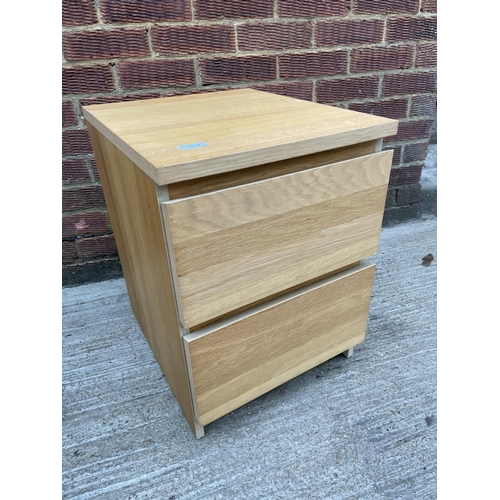 297 - An IKEA two drawer bedside