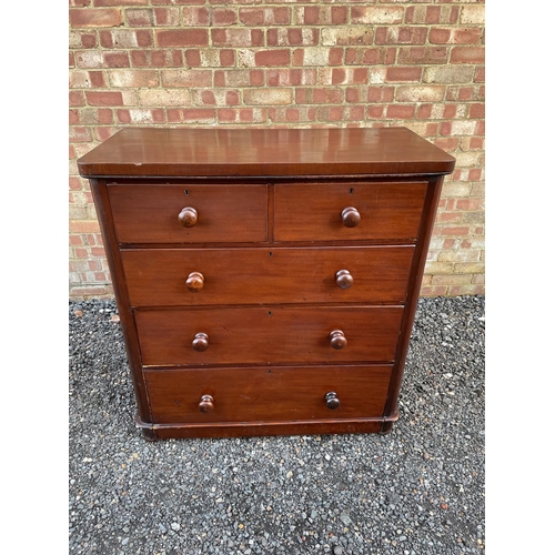 340 - A victorain chest of five drawers