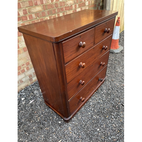 340 - A victorain chest of five drawers