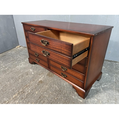 42 - A reproduction mahogany chest of six drawers