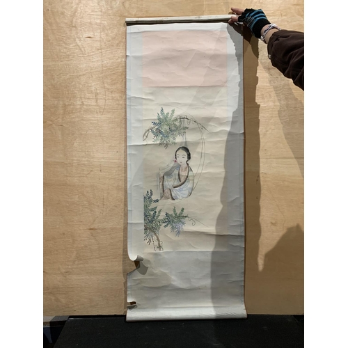 462 - Chinese watercolour on scroll