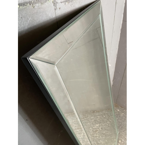 74 - A large bevelled edge dressing mirror 59 x. 150