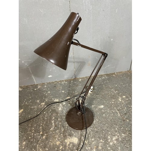 89 - A brown angle poise desk lamp