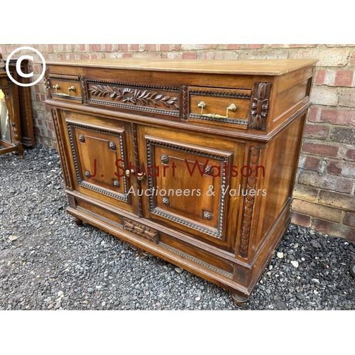 64 - Continental carved sideboard