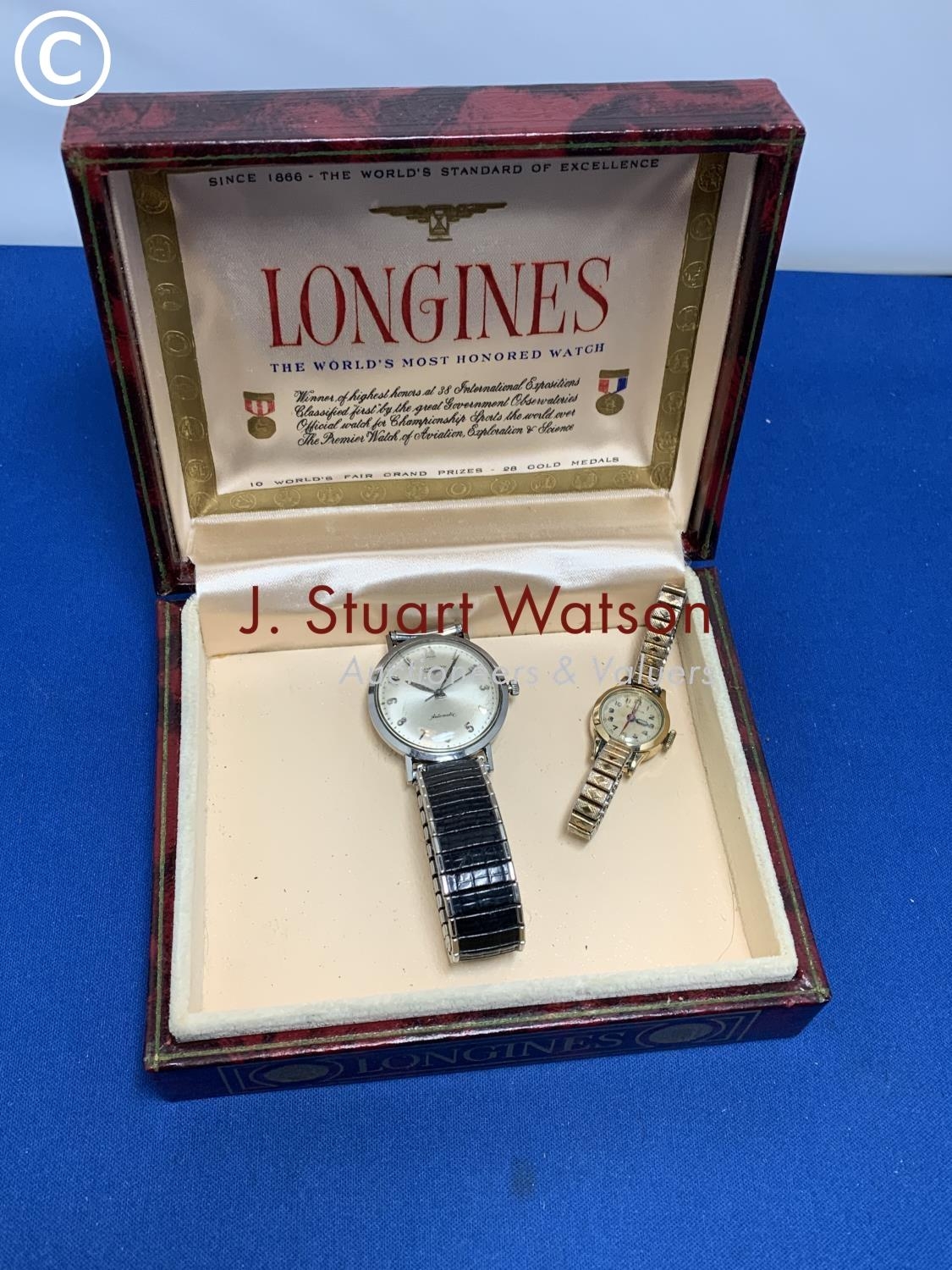 Gents vintage Longines Watch a f in original Longines box and