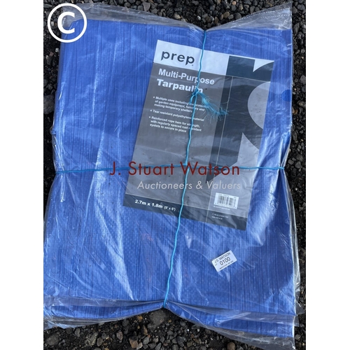 100 - three tarpaulins 9x6