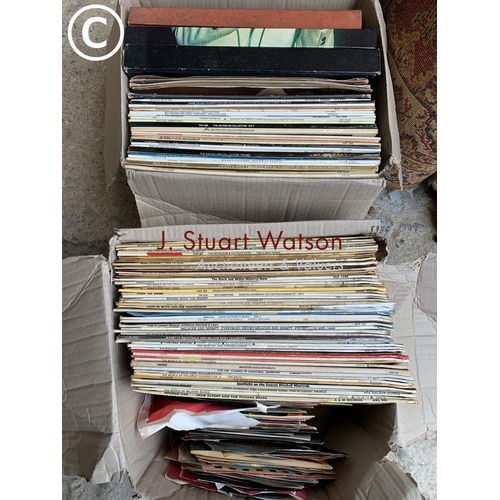 1071 - Two boxes of LP records