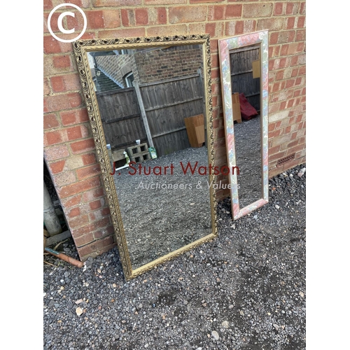 238 - Two large framed mirrors