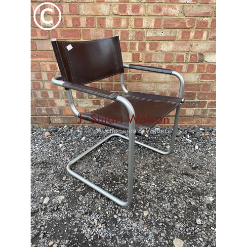 249 - A a modern cantilever chair