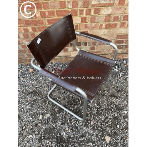 249 - A a modern cantilever chair