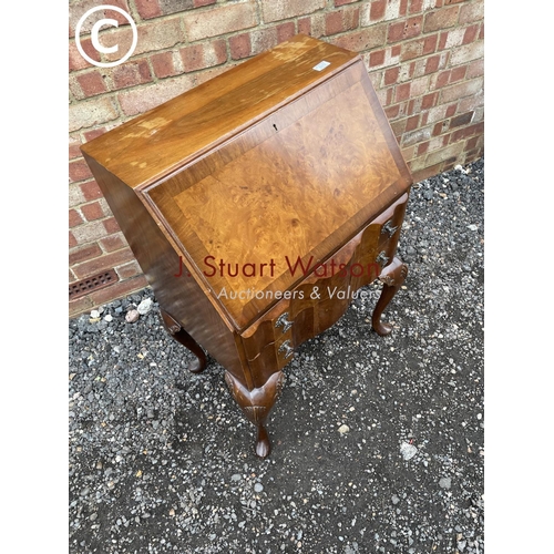 273 - A 20th century walnut bureau