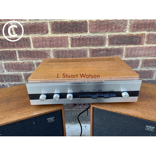 338 - A Wharfdale Linton hifi with record deck