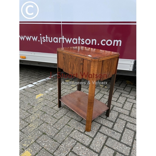 354 - A pan Art Deco single drawer side table