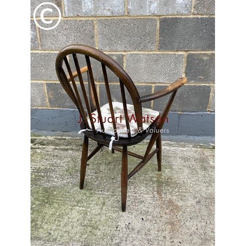 397 - An Ercol Stickback carver chair