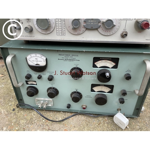 469 - Three pieces of radio equipment including an 'inductance bridge'