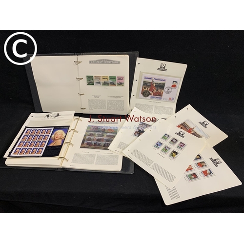 599b - Two Albums of Railway Heritage Mint Stamps (120 pages) together with World Cup Collection (5 pages) ... 